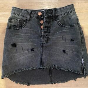 One teaspoon denim black skirt size 25